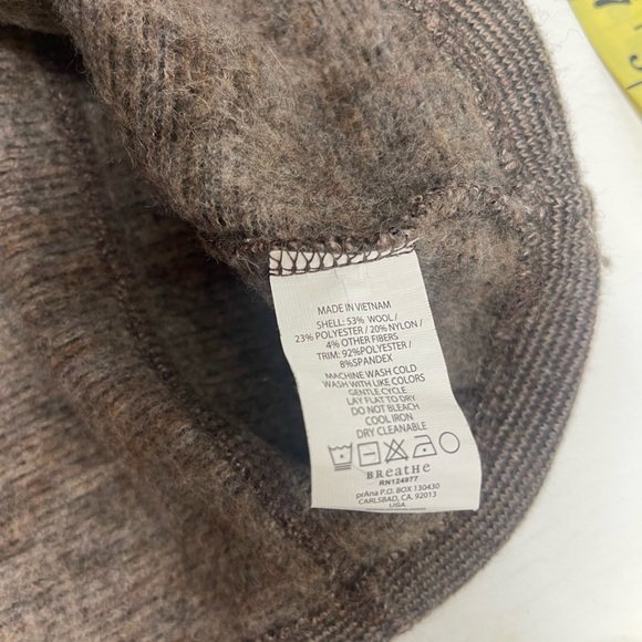 Prana men’s sweatshirt size LR brown 53%wool - Picture 7 of 8